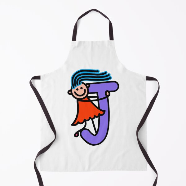 Item preview, Letter J for girls alphabet Kids Colorful Cartoon Character designed and sold by funwithletters.