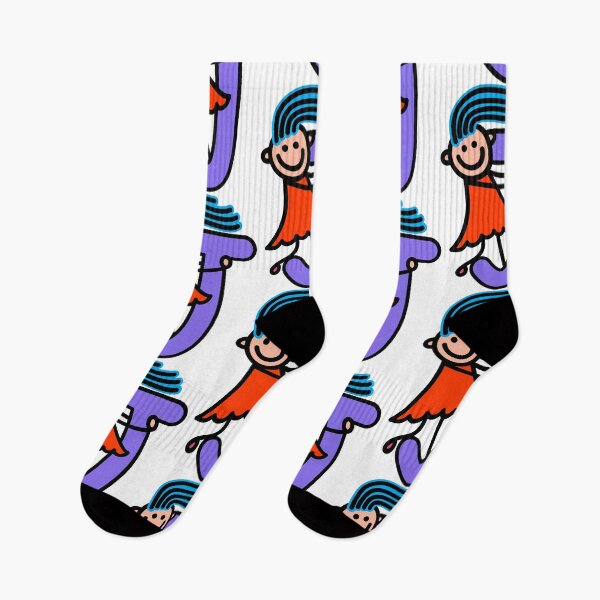 Item preview, Letter J for girls alphabet Kids Colorful Cartoon Character designed and sold by funwithletters.