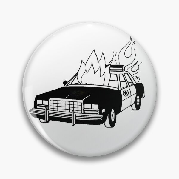 Item preview, Burning Cop Car designed and sold by TribeJunky.