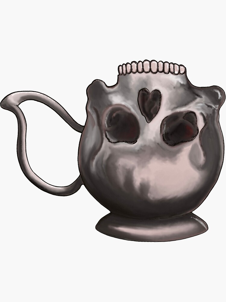 "Teacup Skull" Sticker for Sale by ZoeandMike Redbubble