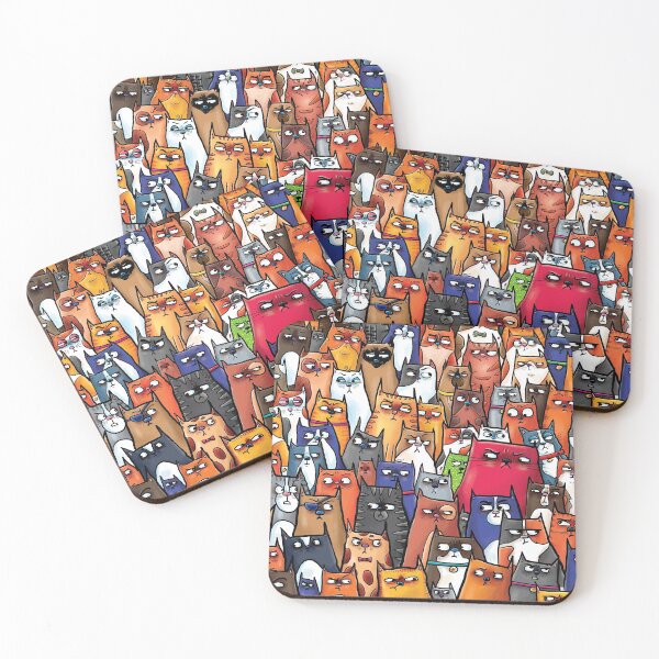 Item preview, Suspicious Kitties designed and sold by Grasdal.