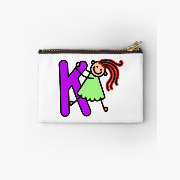 Item preview, Letter K for girls alphabet Kids Colorful Cartoon Character designed and sold by funwithletters.
