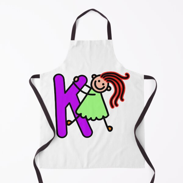Item preview, Letter K for girls alphabet Kids Colorful Cartoon Character designed and sold by funwithletters.