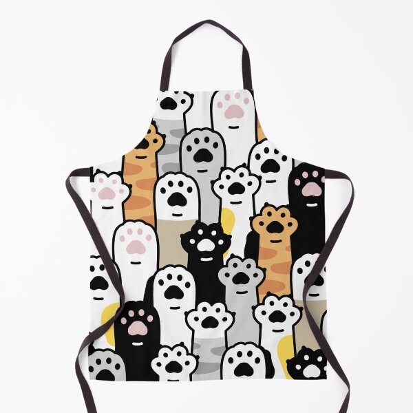 Item preview, cat paw kitten footprint seamless pattern cartoon love paw designed and sold by zugharo2019.