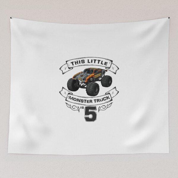 Item preview, Monster Truck 5th Birthday T-shirt Kids Truck Tee designed and sold by raretshirtsuk.