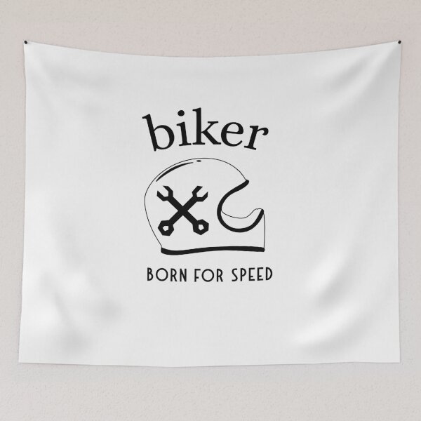 Item preview, BIKER | BORN FOR SPEED designed and sold by Ashalcheema.