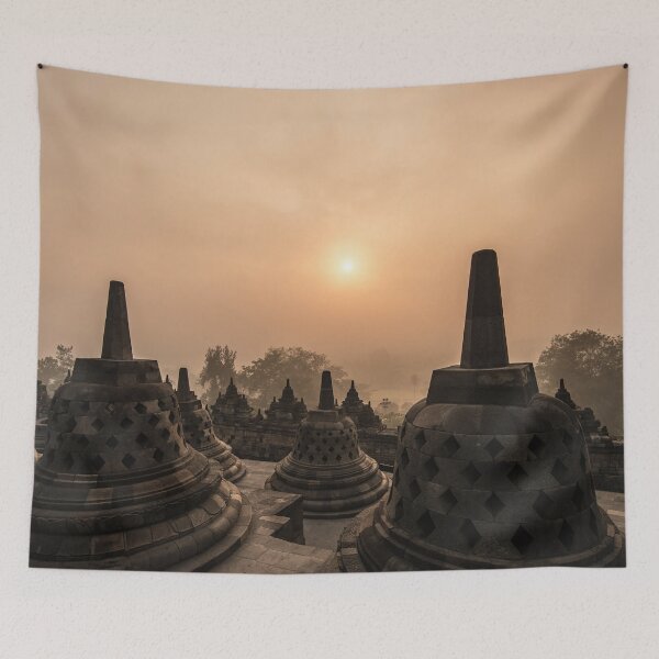 Item preview, Borobudur Temple at Sunrise in Central Java, Indonesia designed and sold by raisbeckfoto.
