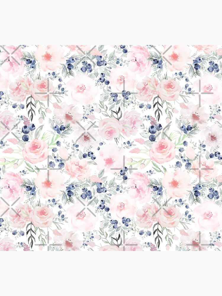 Blueberries and Roses by UtArt