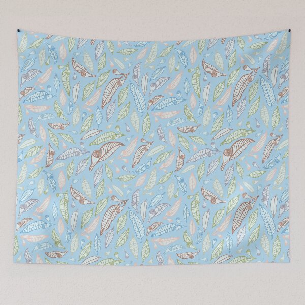 Item preview, Gumnut Leaves -   Summer Blue Palette designed and sold by Sketchbook Designs.