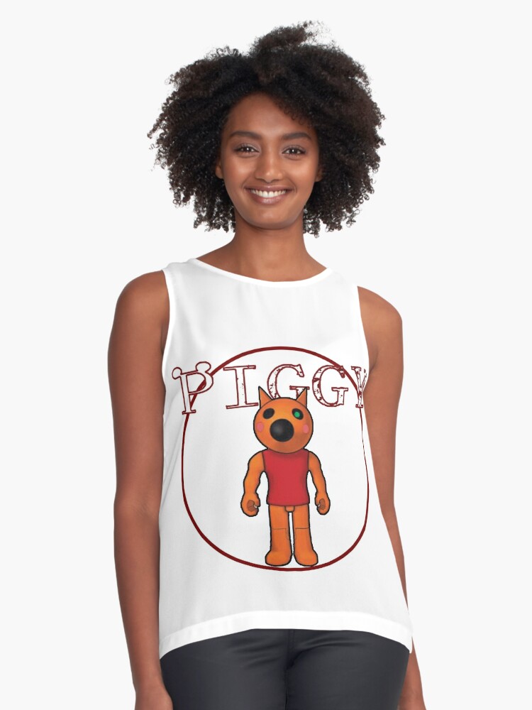 Piggy Roblox Roblox Game Roblox Characters Sleeveless Top By Affwebmm Redbubble - female roblox characters