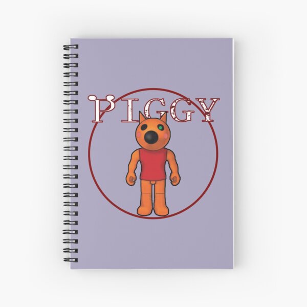 Teacher Piggy Roblox Roblox Game Piggy Roblox Characters Spiral Notebook By Affwebmm Redbubble - todos los personajes de piggy roblox animation