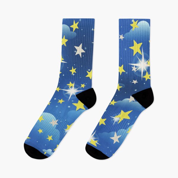 Item preview, Blue Night Sky with Golden Stars designed and sold by AtarangiDesigns.