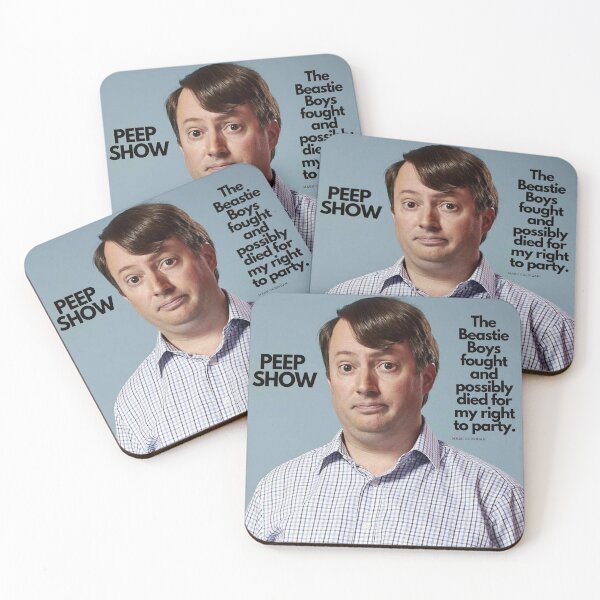 Artikelvorschau, Peep Show Mark Partying entworfen und verkauft von thebcarts.