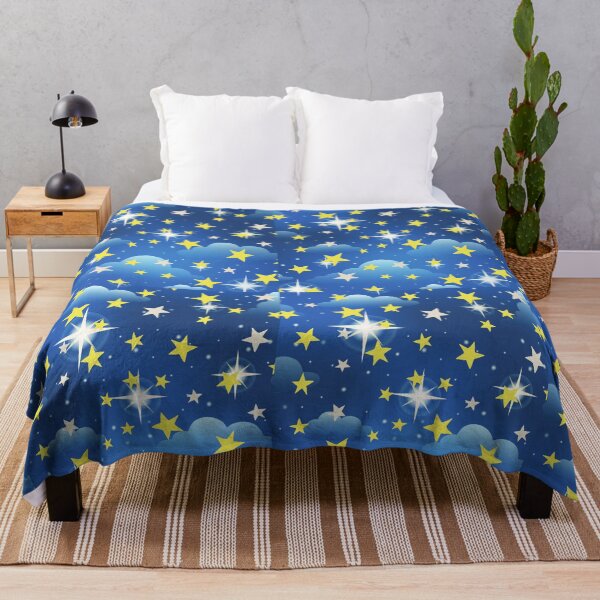 Item preview, Blue Night Sky with Golden Stars designed and sold by AtarangiDesigns.