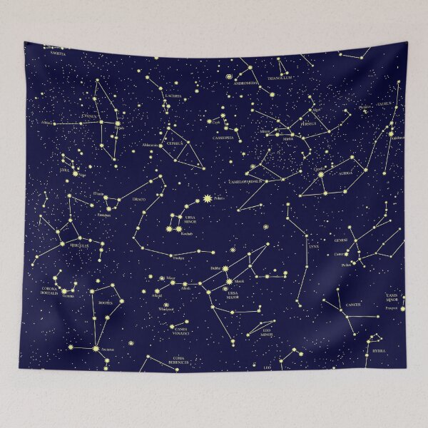 Item preview, Constellation Astronomy Star Map Night Sky designed and sold by WibbleDesign.