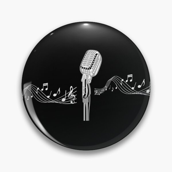 Item preview, Music microphone with music note. Sing. Singers designed and sold by Gifts For Music Lovers.