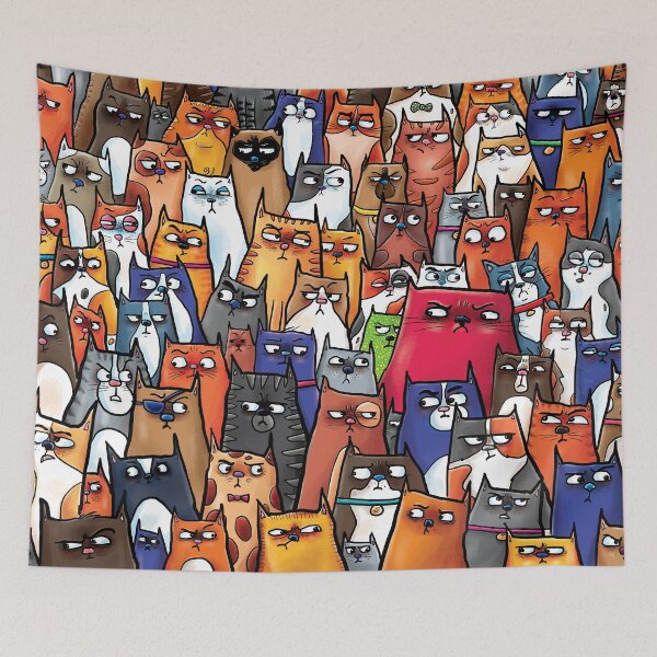 Item preview, Suspicious Kitties designed and sold by Grasdal.