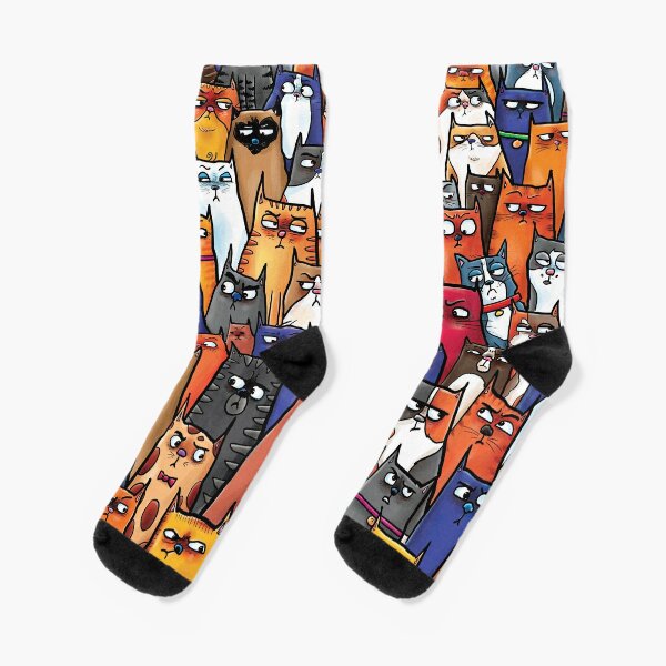 Disover Suspicious Kitties | Socks