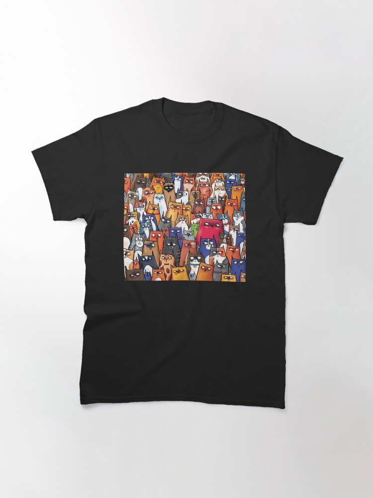 Thumbnail 3 of 7, Classic T-Shirt, Suspicious Kitties designed and sold by Grasdal.