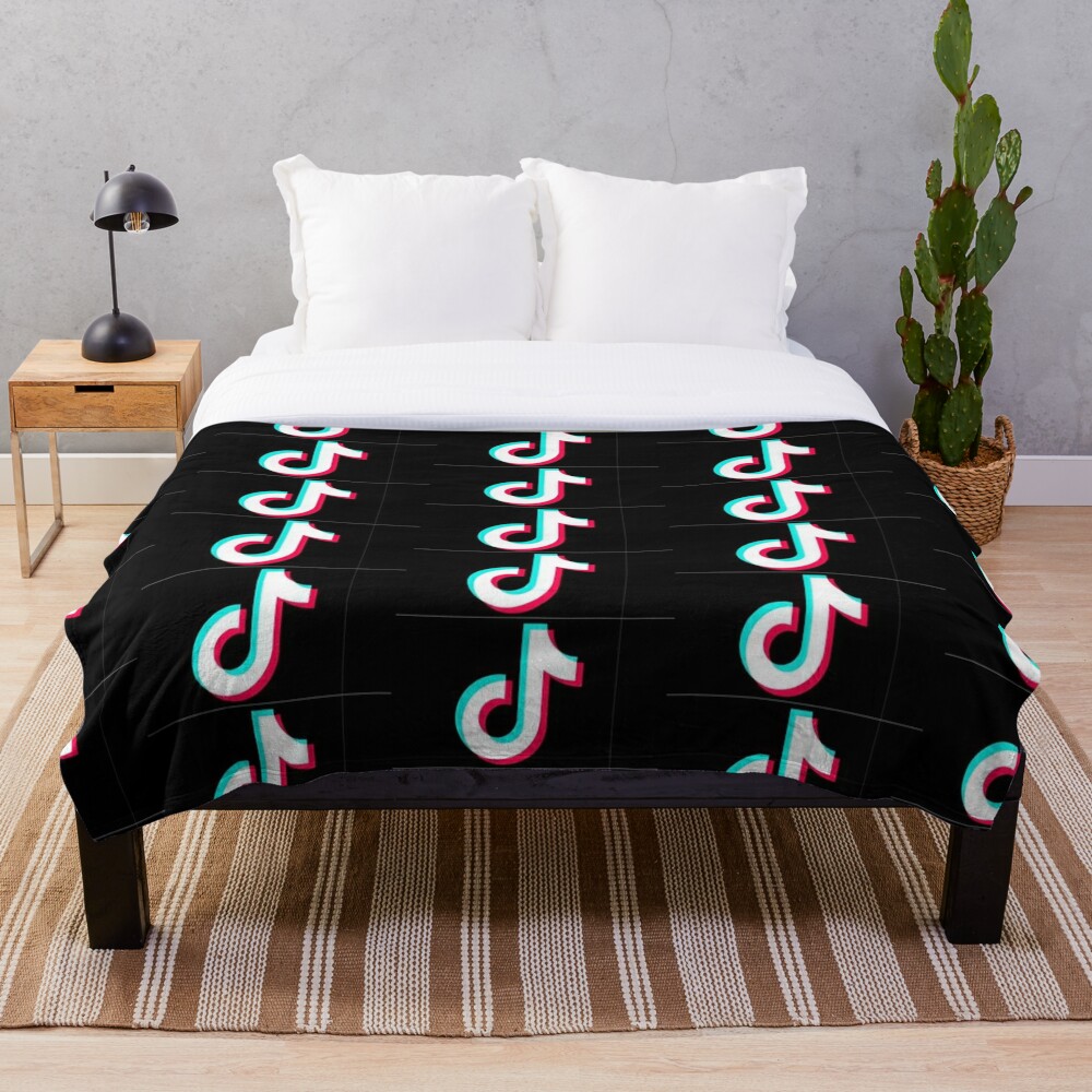 "Tik tok" Throw Blanket by vickitorialis Redbubble