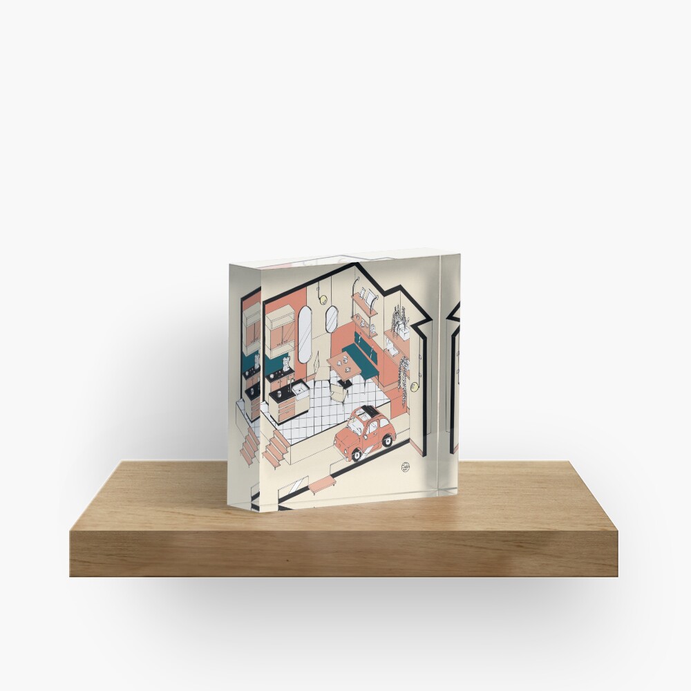 Aperçu de l'œuvre Bloc acrylique créée et vendue par LoicBrDesign.
