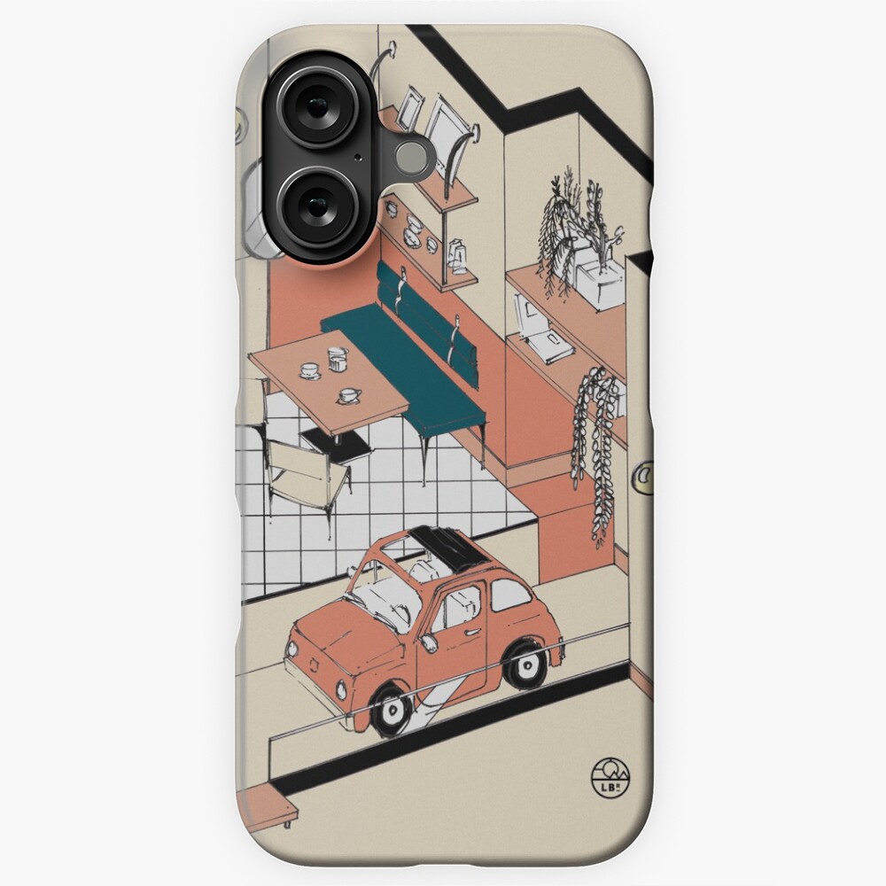 Aperçu de l'œuvre Coque rigide iPhone créée et vendue par LoicBrDesign.