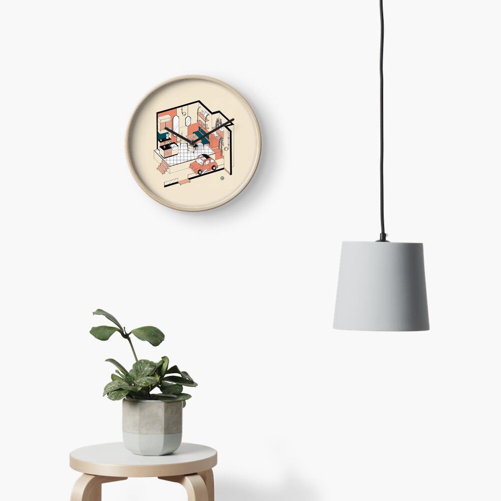 Aperçu de l'œuvre Horloge créée et vendue par LoicBrDesign.