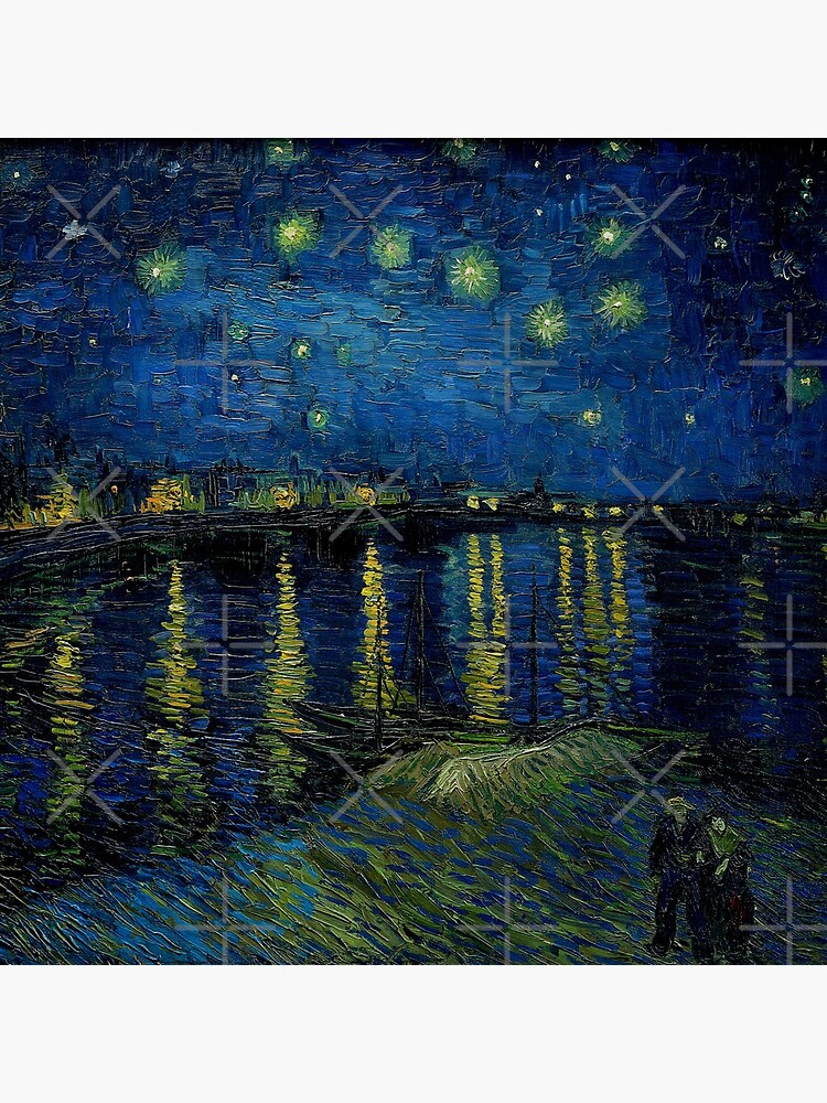 Starry Night Over The Rhone - Vincent Van Gogh by SuperAceDesigns