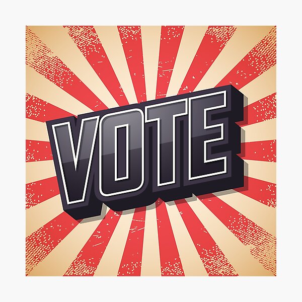 Item preview, Retro Vote designed and sold by randrgiftshop.
