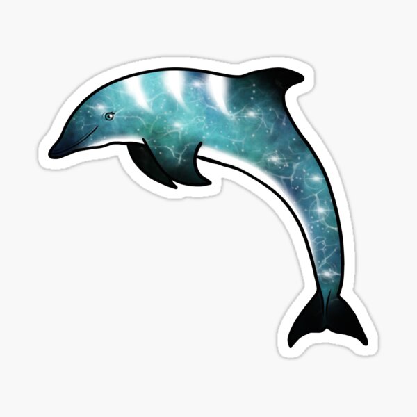 Galaxy Dolphin Sticker