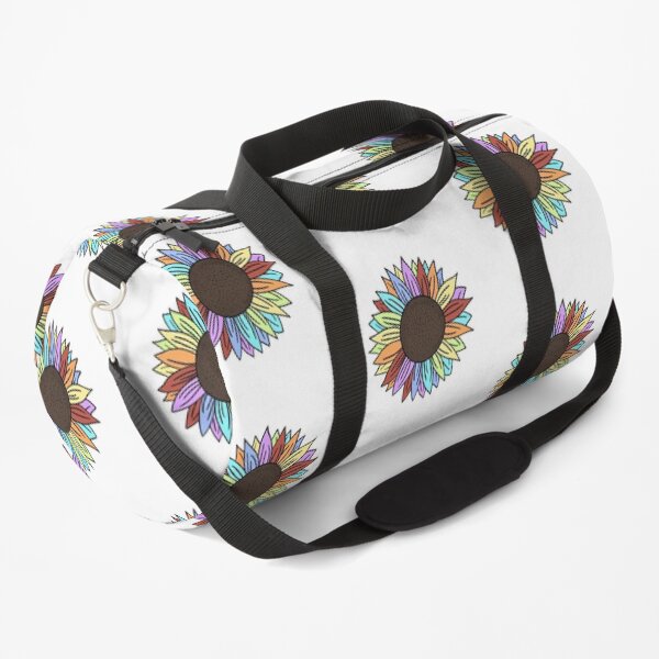 Rainbow Sunflower Duffle Bag