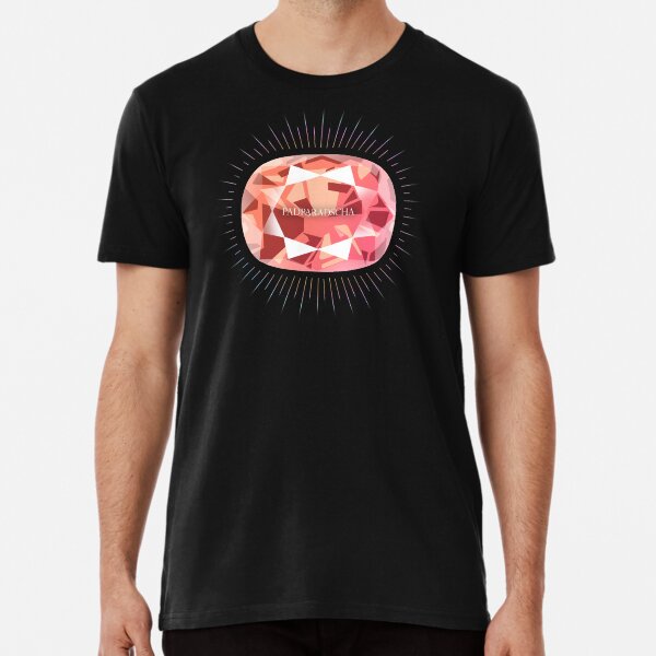 Padparadscha Sapphire gemstone design Premium T-Shirt