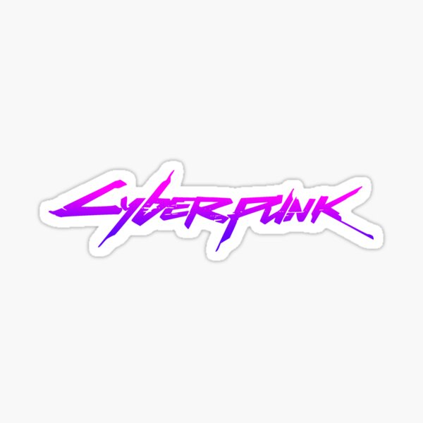 Retro Cyberpunk Logo Sticker