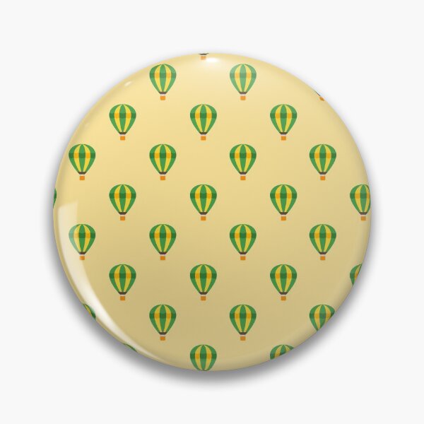Item preview, Green yellow strips air balloon with light brown background designed and sold by abhishekarts.