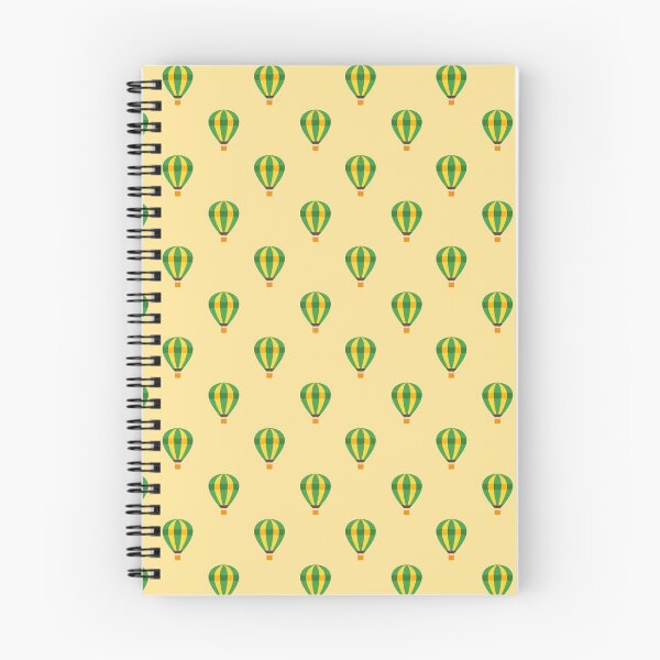 Item preview, Green yellow strips air balloon with light brown background designed and sold by abhishekarts.