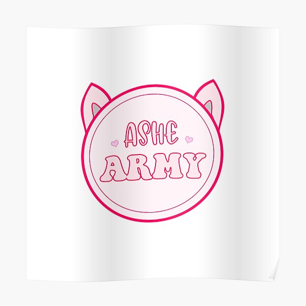 Leah Ashe Posters Redbubble - ashe army t shirt roblox