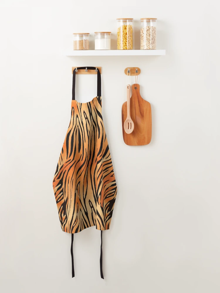 Thumbnail 4 of 6, Apron, tiger skin pattern designed and sold by RayanDesigns.