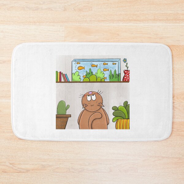 Item preview, Cat and aquarium designed and sold by KateCrafts.