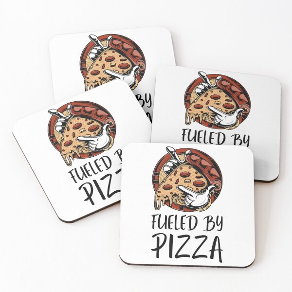 Item preview, Cool Fueled by Pizza Cartoon designed and sold by javes93.