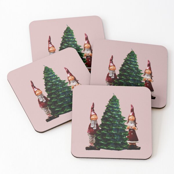 Item preview, elf couple staring at the christmas tree designed and sold by doctors-apparel.