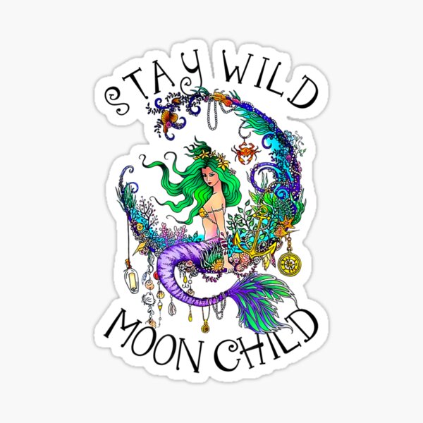 Moon Child Stickers for Sale Redbubble
