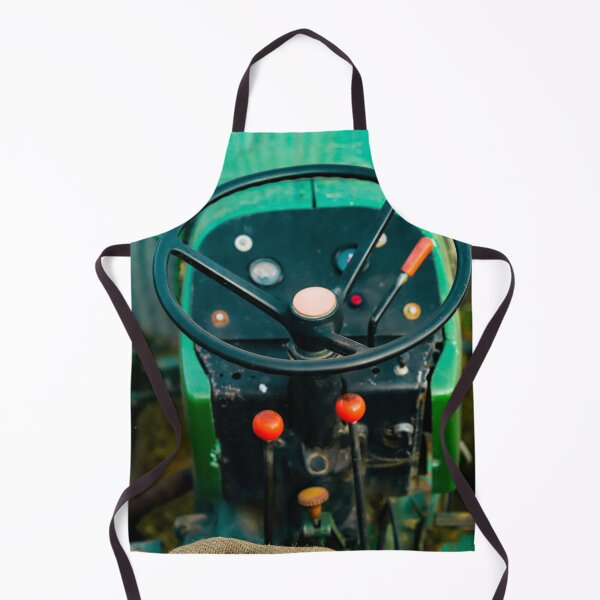 Item preview, Old Green Vintage Tractor on a Farm designed and sold by Marguerite Faure.