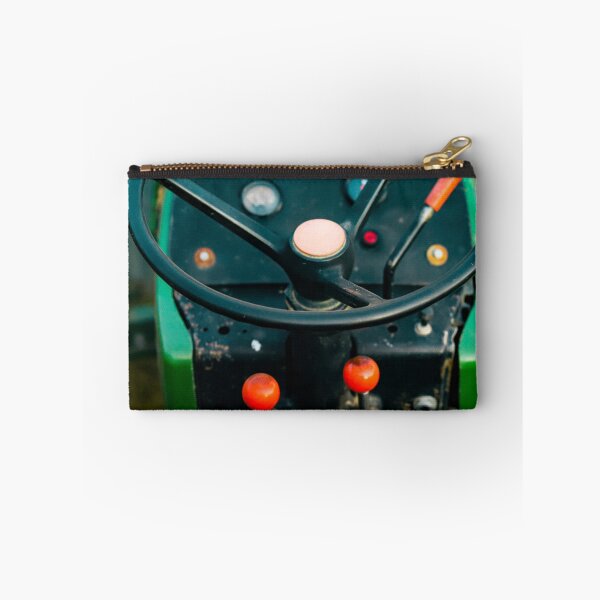 Item preview, Old Green Vintage Tractor on a Farm designed and sold by Marguerite Faure.