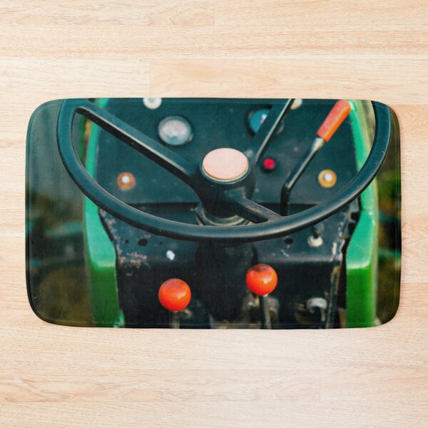 Item preview, Old Green Vintage Tractor on a Farm designed and sold by Marguerite Faure.