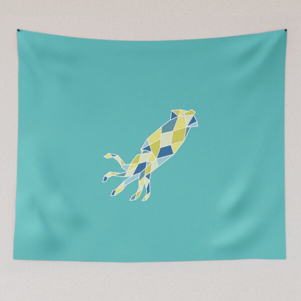 Item preview, Geometric colorful squid designed and sold by The-Fancy-Space.