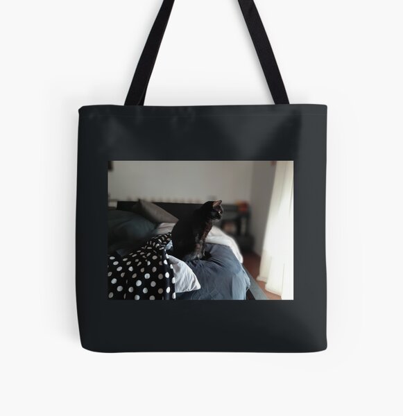 Bruja, the Magical Black Cat All Over Print Tote Bag