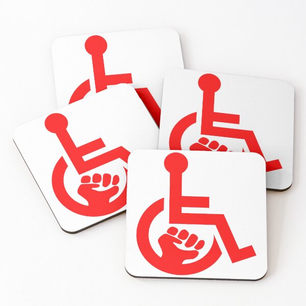 Aperçu de l'œuvre Handicap Power Fist rouge créée et vendue par Lence Printing.