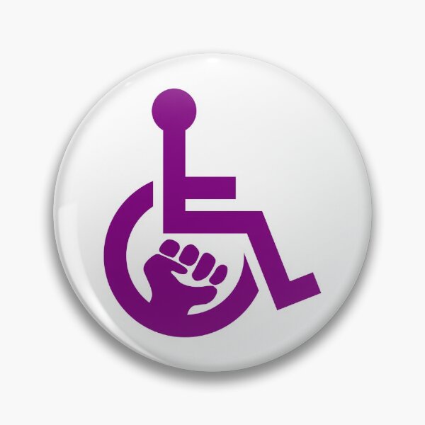Artikelvorschau, Handicap Power Fist lila entworfen und verkauft von Lence Printing.