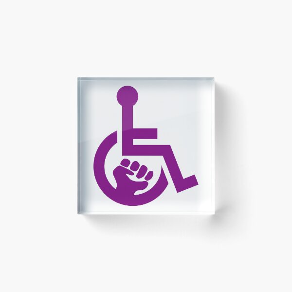 Artikelvorschau, Handicap Power Fist lila entworfen und verkauft von Lence Printing.