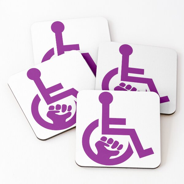 Aperçu de l'œuvre Handicap Power Fist violet créée et vendue par Lence Printing.